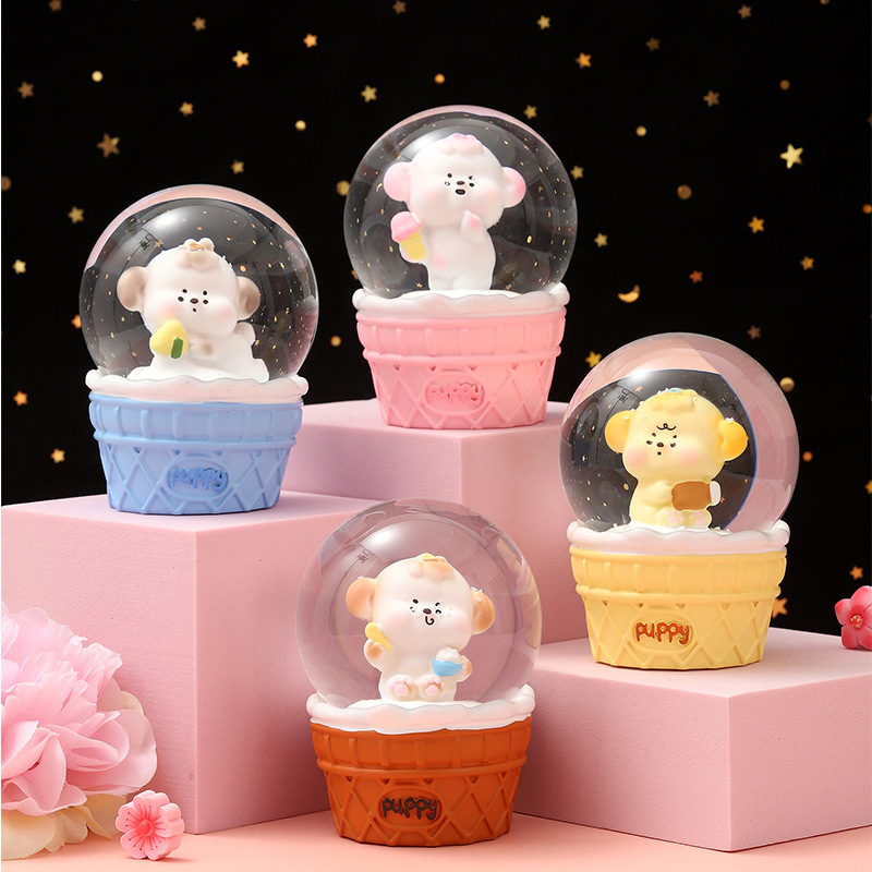 Varias Bolas de Cristal Luminosas con Diseños Creativos y de Dibujos Animados, Adornos Decorativos de Gran Venta, Regalo para Fiestas, con Luz, Mayorista