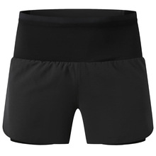 运动短裤男女款马拉松长跑无痕透气速干腰部拉链健身训练三分裤男