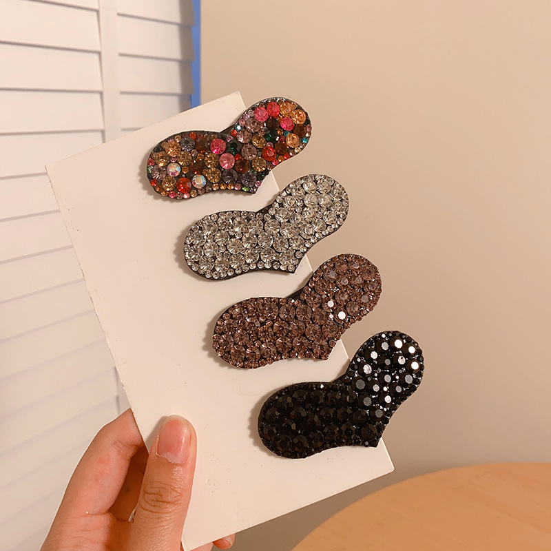 Internet celebrity sweet love side clip five-pointed star rhinestones bb clip does not hurt hair broken hair hairpin children bangs hair hairpin hair hairpin hair