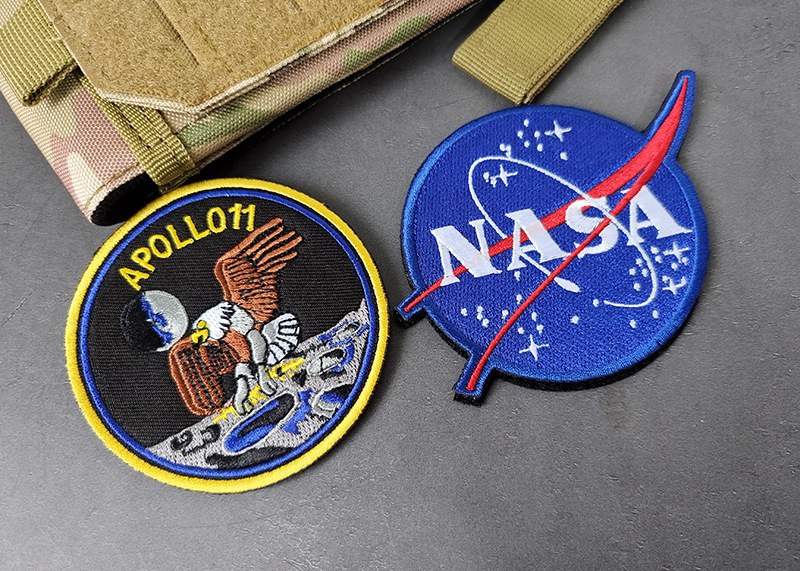 NASA胸条太空总署布贴刺绣魔术贴勾面徽章指挥官美国宇航局补丁-阿里巴巴