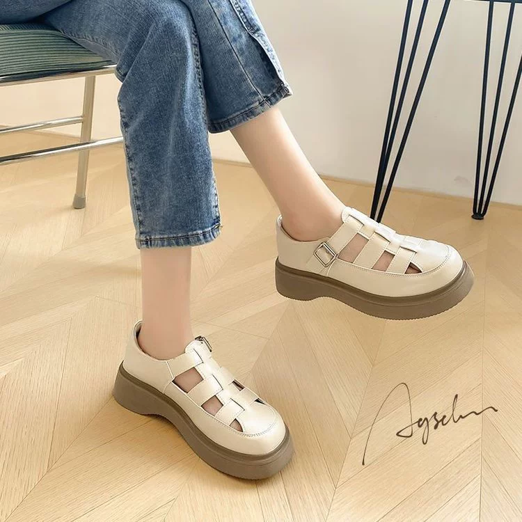 Sandals, summer footwear, small design shoes platform