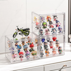 ブラインドボックス収納展示ラック大容量防塵モデル収納壁透明フィギュアバブルマット展示ケース