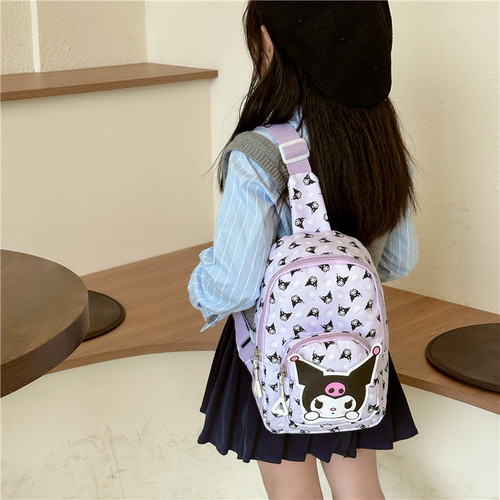Korean Children's Chest Bag Cartoon Kindergarten Schoolbag for Boys and Girls Student Bag Cute Kids Crossbody Bag Single Shoulder Bag