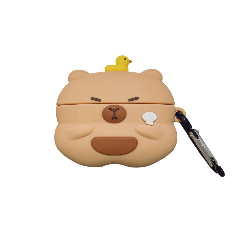Apple, cartoon headphones, compatible protective case, print, pro3, bluetooth, 3/4