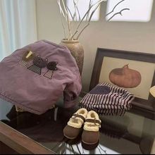 儿童棉服套装2025新款男女童休闲加绒加厚两件套宝宝棉衣保暖童装