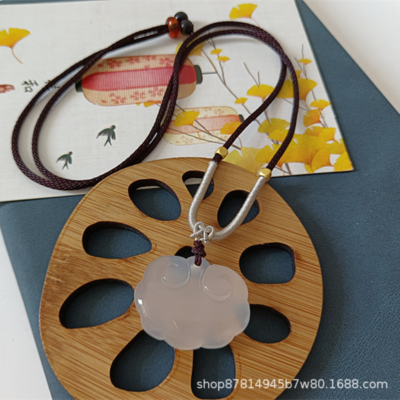 깊은 커피 로프 (31*25mm) 가있는 단면 큰 Ruyi 잠금 장치