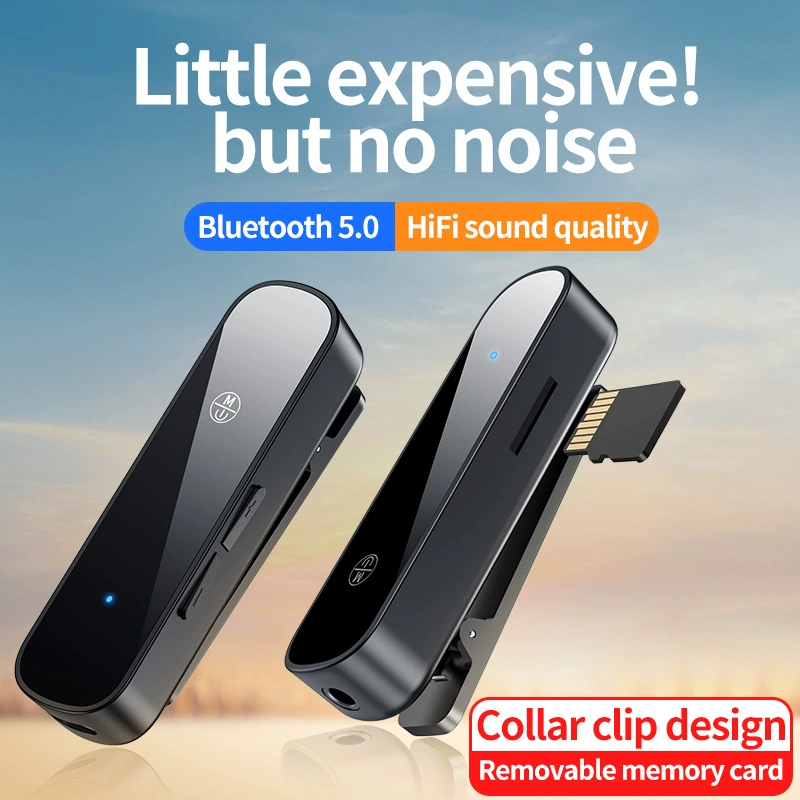 Новый беспроводной петличный Bluetooth-приемник 5.4: конвертер проводных наушников в беспроводные