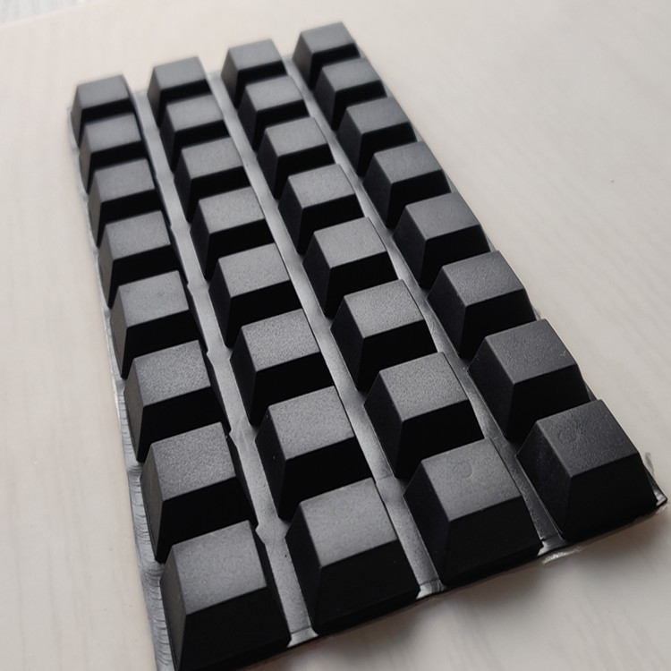 厂家定制梯形黑色硅胶垫 电器家私防撞止滑透明玻璃脚垫免费包邮