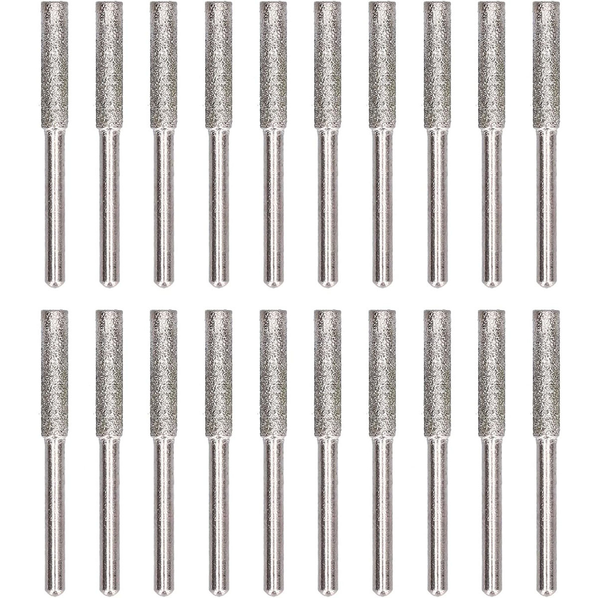 电锯链锯磨头毛刺翡翠链锯磨头电动研磨机用电锯磨石锉银色4.8m