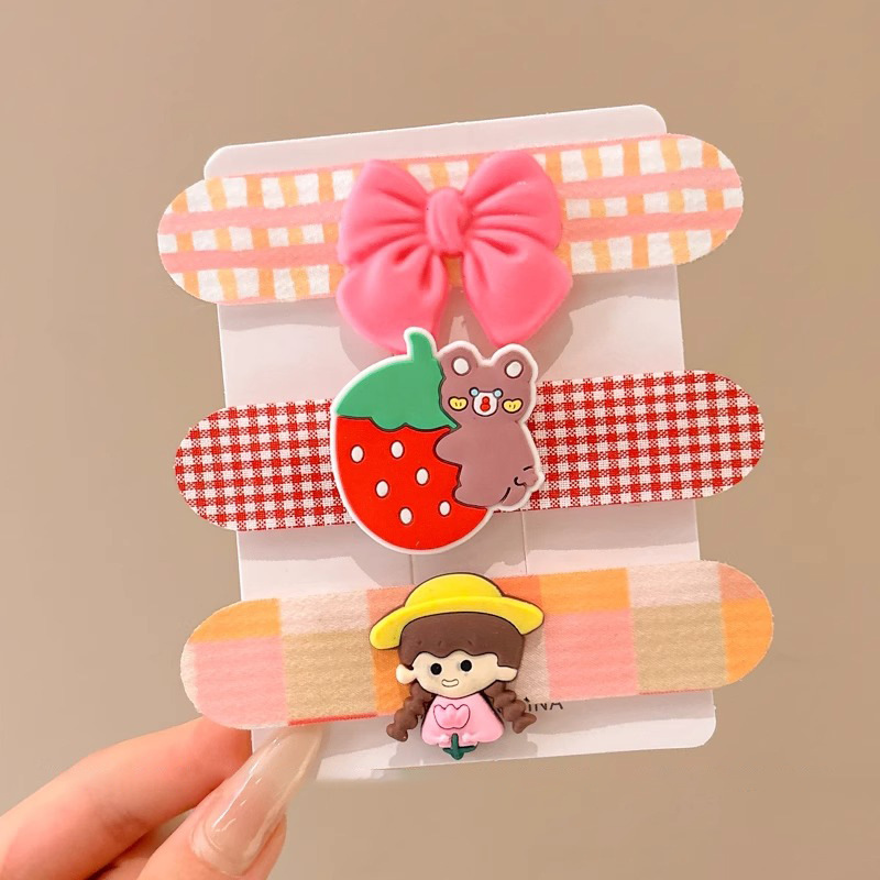 Diadema, tocado para niños, lazo, accesorios para el cabello, cabello roto para bebés, tarjeta de cabello roto, velcro, flequillo para niñas, pegatinas para el cabello, dibujos animados