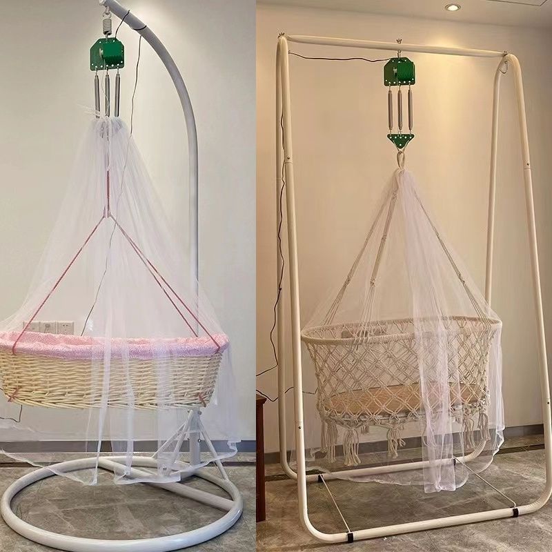 Baby Cradle Hammock Rocker Chaoshan Electric up and down Cradle Bed Baby Automatic Newborn Hanging Basket Rattan Rocking Nest