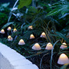 The new cross-border LED solar energy Lamp string Ground insertion Mushroom String outdoors waterproof Christmas festival courtyard Landscape lamp