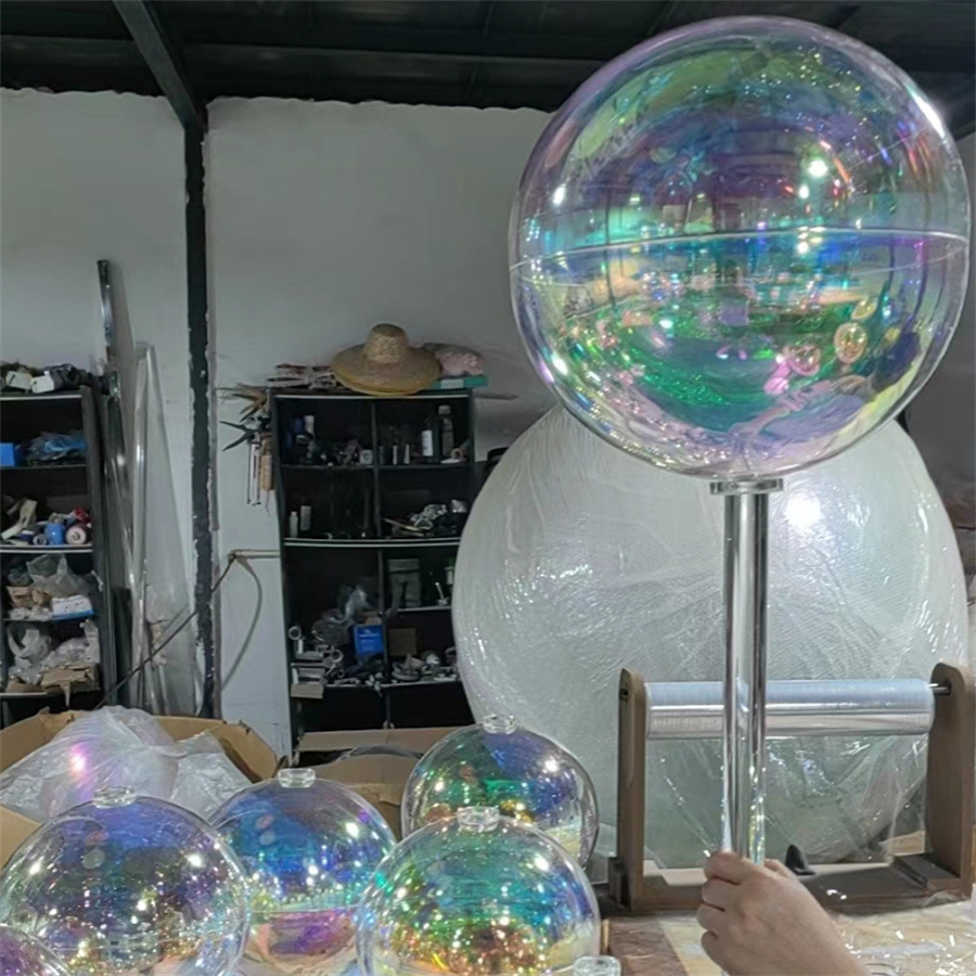 幻彩炫彩泡泡球七彩透明球圣诞球许愿球生日蛋糕装饰摆件批发