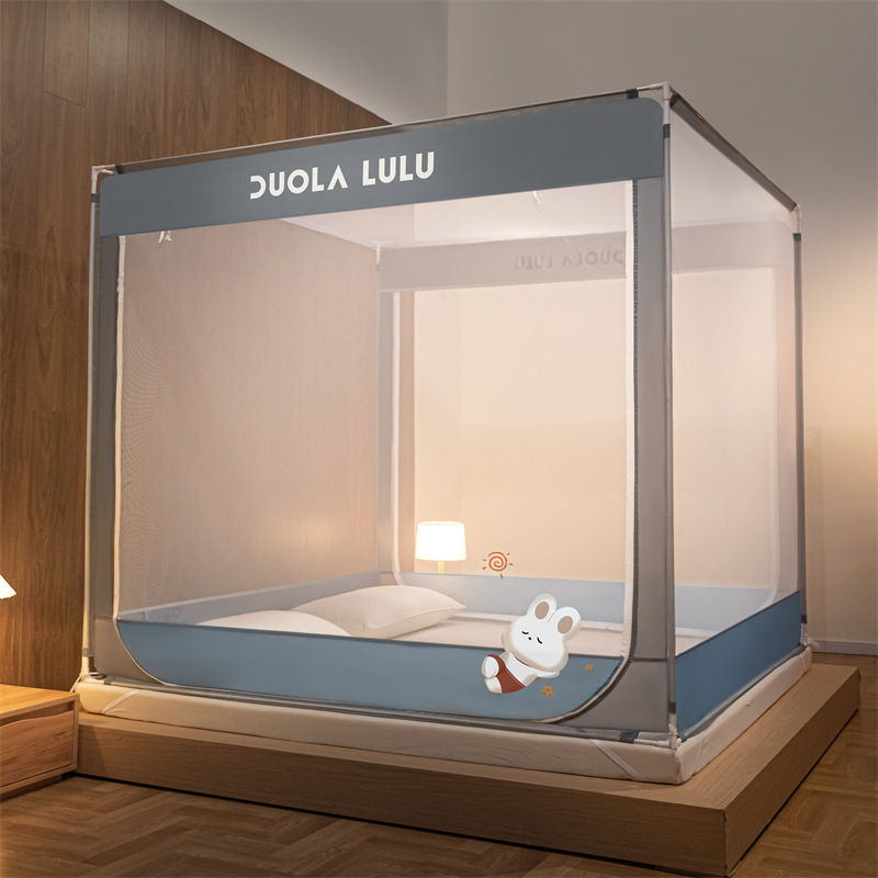 clearance summer class a maternal and child anti-fall mosquito net bedroom and household three-door shading dust-proof mosquito net