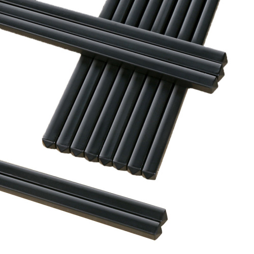 Alloy chopsticks with bamboo node pattern, sand-coated, hotel/restaurant use, anti-slip, anti-mold, high-temperature disinfection, factory direct sale