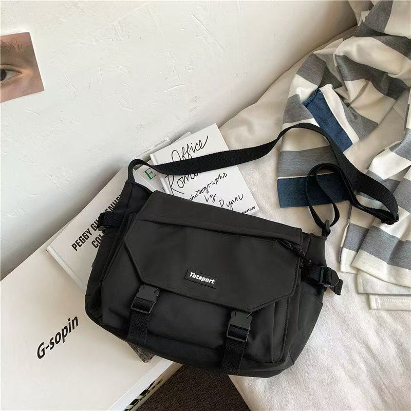 Primavera nueva bolsa de hombro de las mujeres pareja estudiante de gran capacidad bolsa de mensajero de moda ins bolsa de mensajero