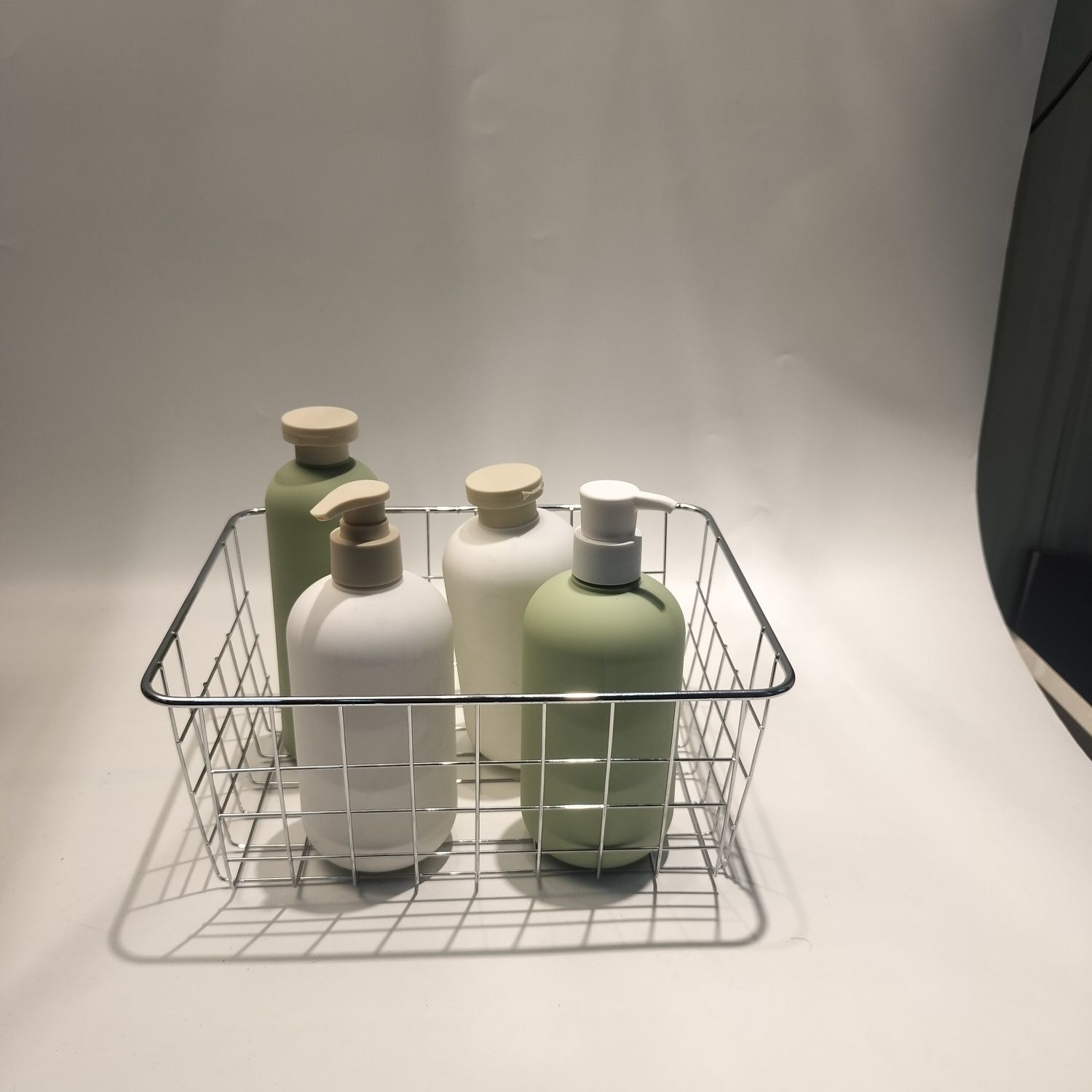 ins canasta de almacenamiento de hierro forjado, cosméticos, bocadillos, artículos de cocina, malla de almacenamiento de escritorio, canasta de almacenamiento simple, gran capacidad