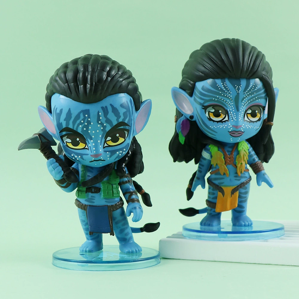 Набор фигурок Q-Style Avatar из PVC — Джек и Нейтири, чиби-автомодели для украшения интерьера