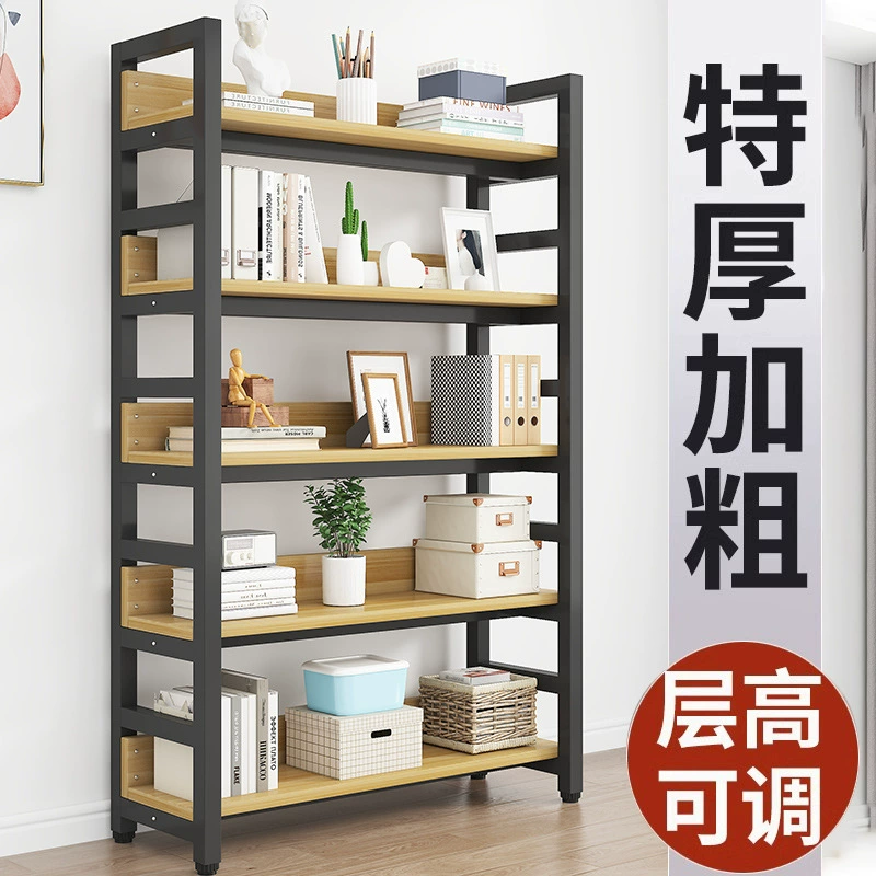 Оптовая напольная книжная полка, простая стойка для хранения, книжный шкаф для библиотеки, детская книжная полка, домашний книжный шкаф, железная полка, маленькая