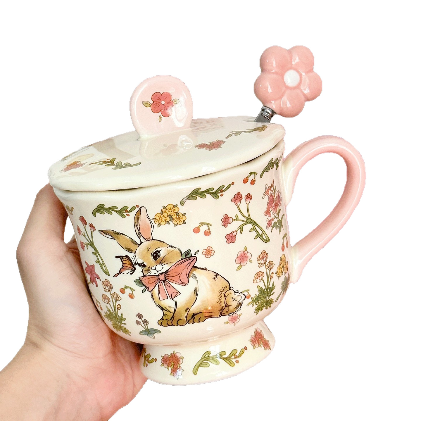 Hermosas tazas de cerámica de pie alto copas de agua caseras tazas de regalo tazas de oficina tazas de café de alto valor facial tazas de infusión