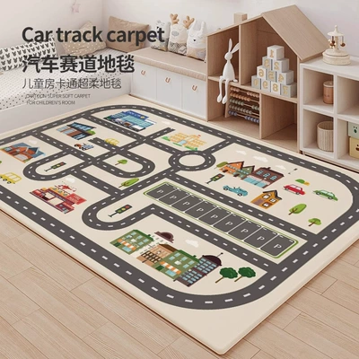 Avtomobil döşəmə paspasları Baby Crawling Mat Car Track