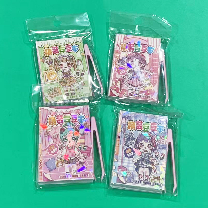 新しい漫画ミニドレスアップビーニーノートブック、ステッカー付き、共有に適したポケットノートブック、減圧ノートブック卸売|undefined