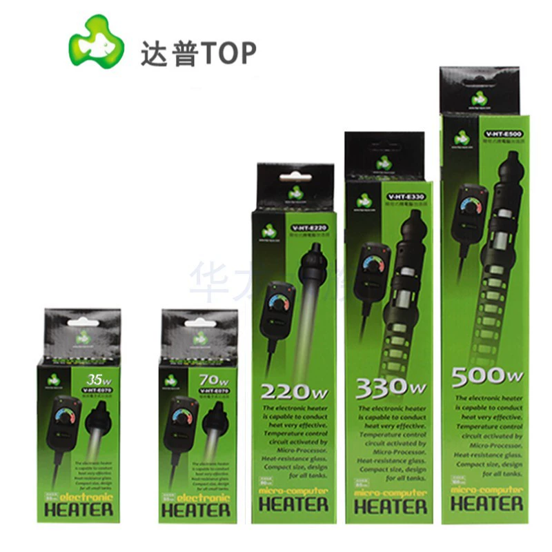 Тайвань Dapu мини-нагревательный стержень для аквариума Ультра короткий цилиндр черепахи внешний контроль температуры взрывозащищенный термостат низкий уровень воды