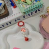 【Ball Buckle】Red and white bag