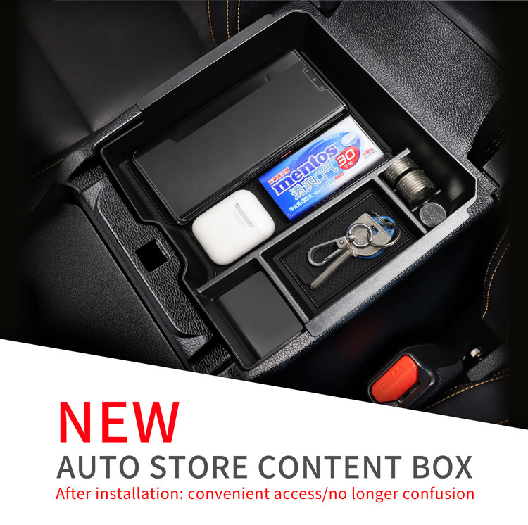 Suitable for 19-25 Models of Ford Ranger Center Console Armrest Storage Box Car Storage Accessories Modification