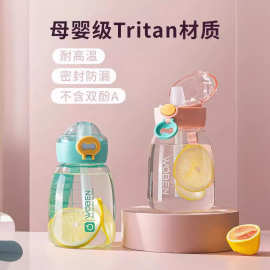 Tritan儿童水杯吸管杯子夏天产妇孕妇专用幼儿园男女学生高颜值