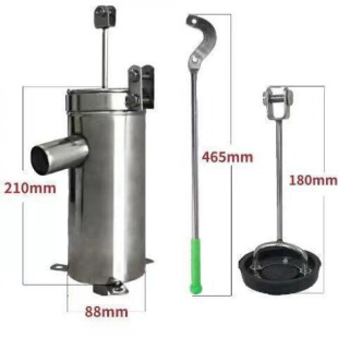 Stainless Steel Standard Well Pump Household Water Well Hand Pump Suction Pump Water Pump Pressure Well Old-Fashioned Well Head