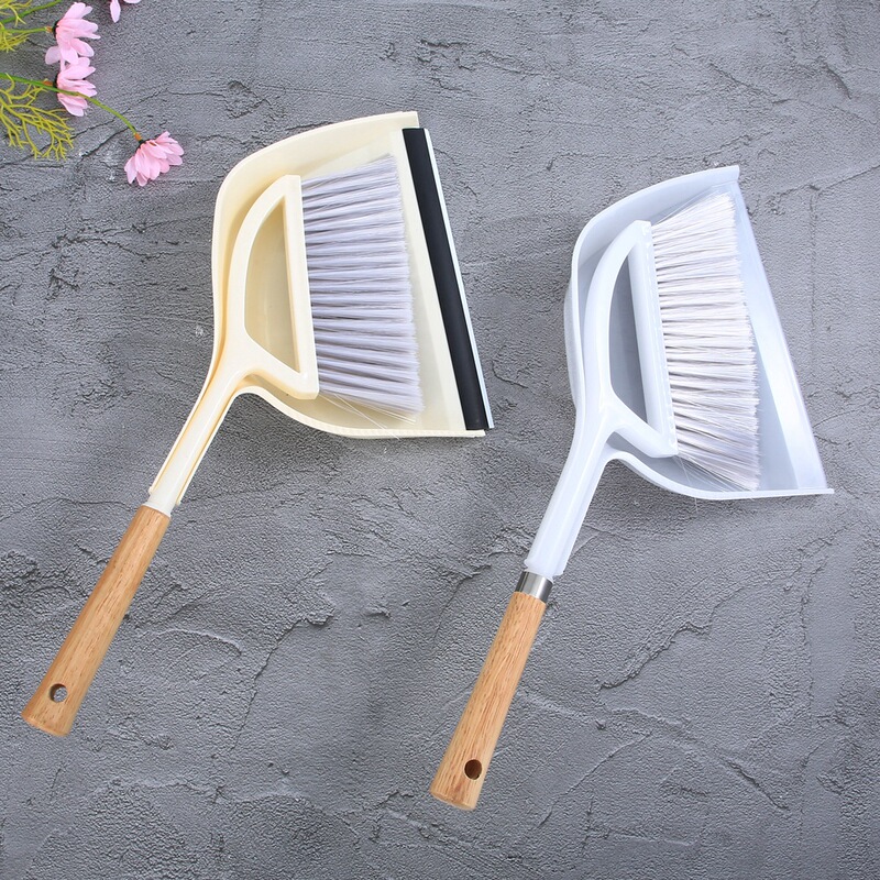 Cleaning Brush, Broom, Dust Removal Brush, Household Keyboard Small Broom, Wooden Handle Mini Brush, Small Broom, Dustpan