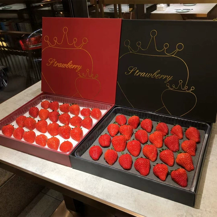 Dandong 99 Клубника Подарочная коробка Теперь выбрал свежую клубнику Большие фрукты в сезоне Donggang 99 Красота Подарочная коробка с большими фруктами