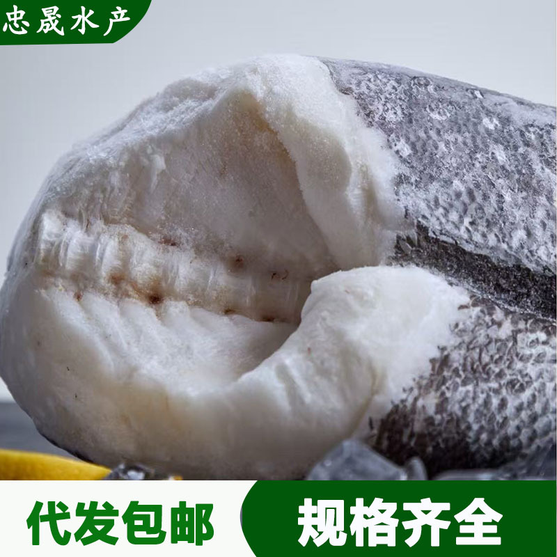 整条智利银鳕鱼冻南极犬牙鱼法国一条鱼批发免费代切新鲜宝宝辅食