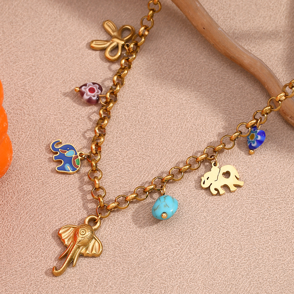 Niche Creative Personalized Charm Necklace Stainless Steel Pendant_voghion.com