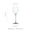 Transparent champagne glass