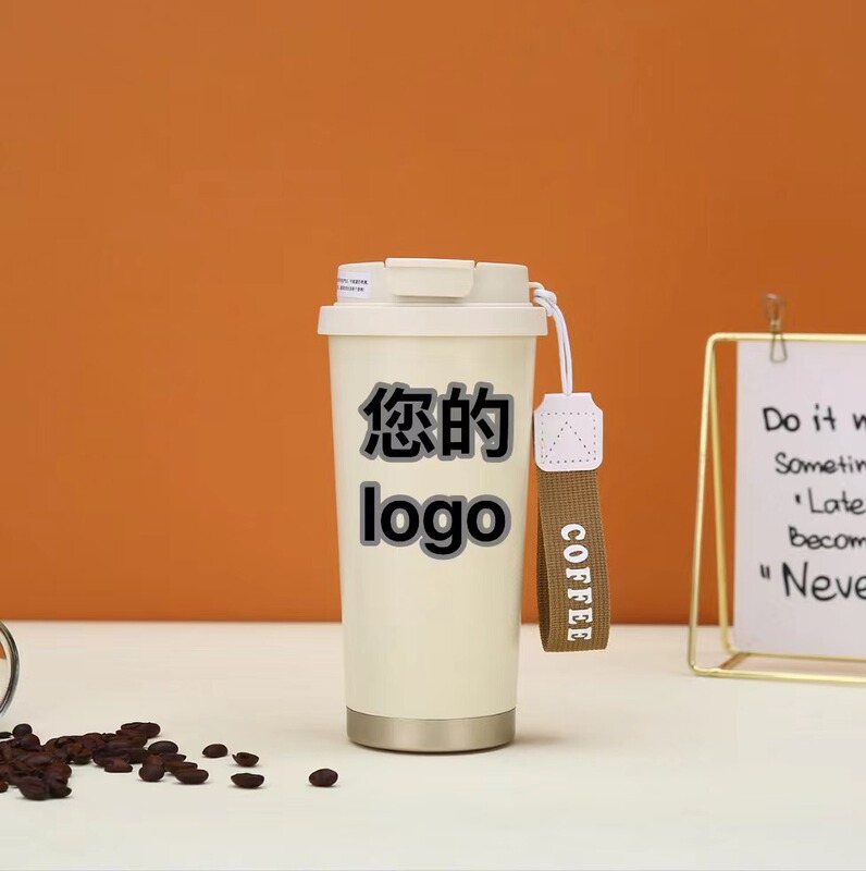ドーパミンダブルドリンクコーヒーカップセラミックライナー魔法瓶カップ高価値女の子ポータブルウォーターカップステンレス鋼ストローカップ|undefined