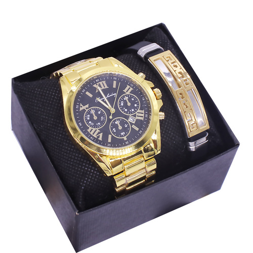 Lovers wrist watch set with box new couple watch bracelet men and women set quartz watch