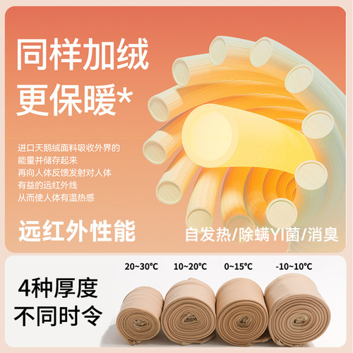 Fat mm large size bare leg artifact women's winter double-layer plus velvet nude flesh-colored leggings spring and autumn thin pantyhose