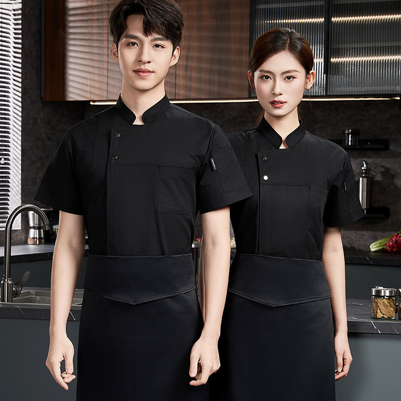 Baking Chef Work Clothes Bakery Cake Shop Decorator Catering Short-Sleeved Plus Size Women Baking Chef Work Clothes Bakery Cake Shop Decorator Catering Short-Sleeved Plus Size Women