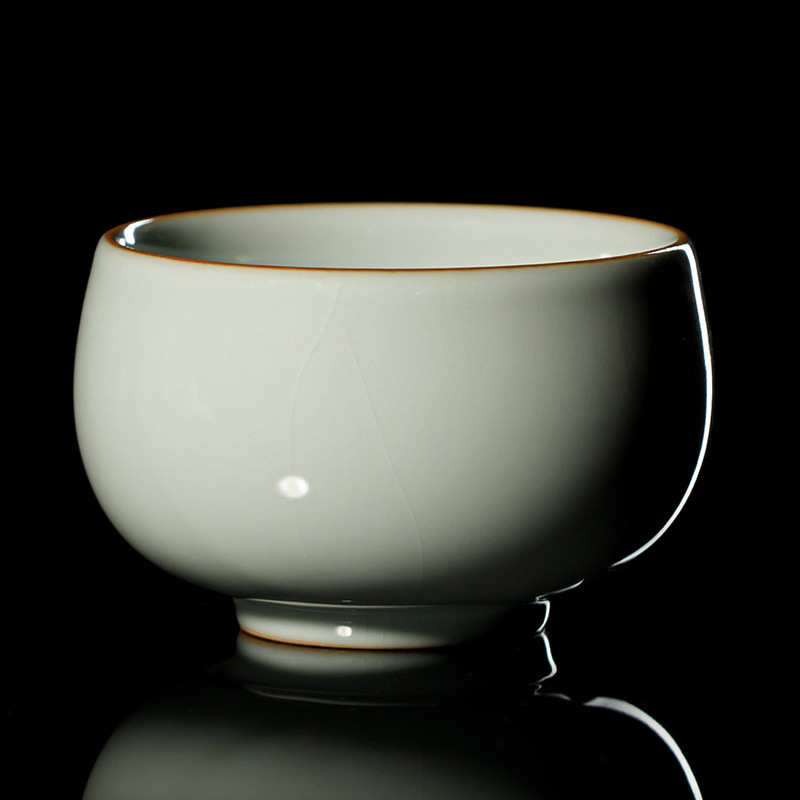 宋朴苏扬烨大师手工天青汝窑主人杯矿釉品茗杯开片汝瓷可养礼盒装