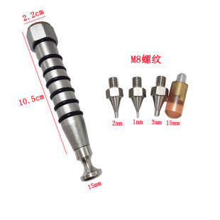 Car Dent Repair Tool with Interchangeable Head, Body Repair Leveling Pen, Stainless Steel Head, Hammer, Concave and Convex Dent