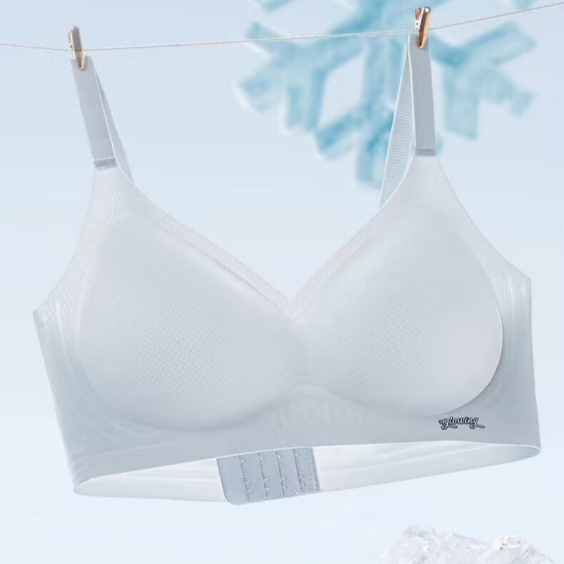 Comfortable and Breathable Thin Sports Bra with Jelly Gel U-Shaped Breathable Underwear, Fixed Inner Cup, Non-Slip, Non-Magnetic, Soft Support