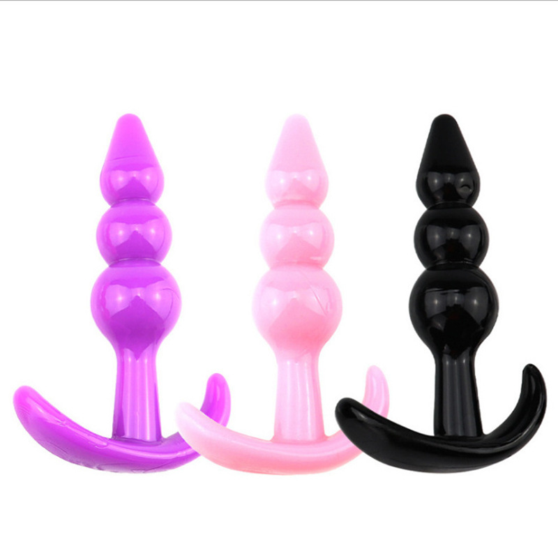 Sexy anal toy double bead anal plug anal plug small manual anal…