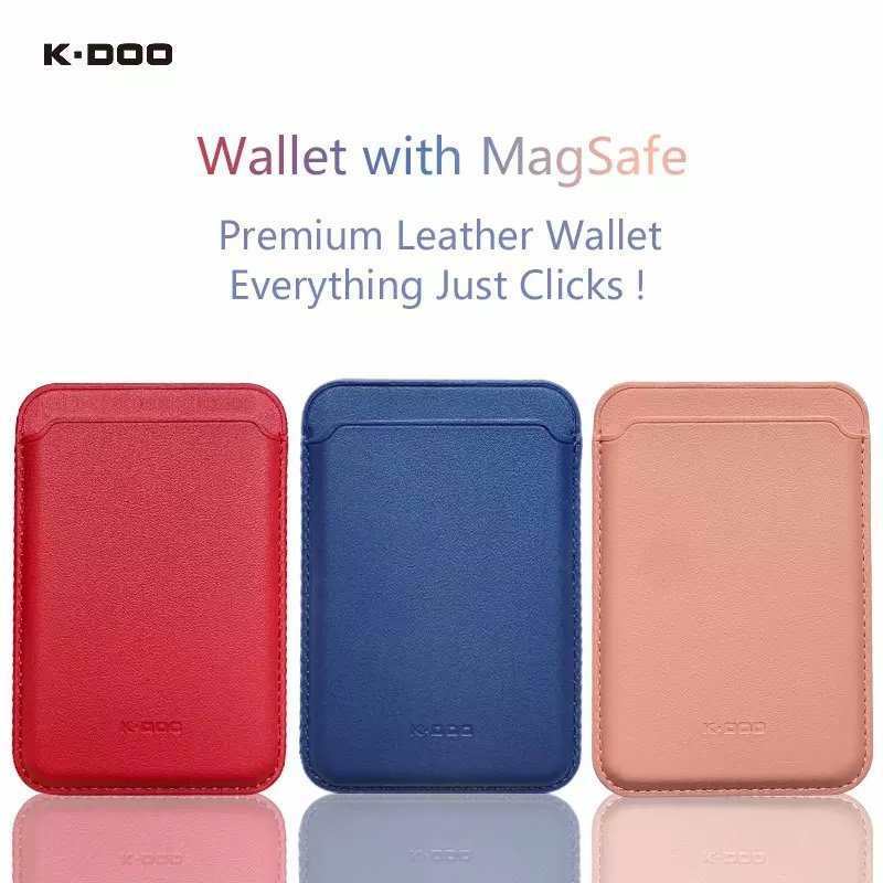 K-Doo Wallet Magsafe Leather Card Holder Protective Cover Magnetic Card Holder Suitable for Iphone14 Series