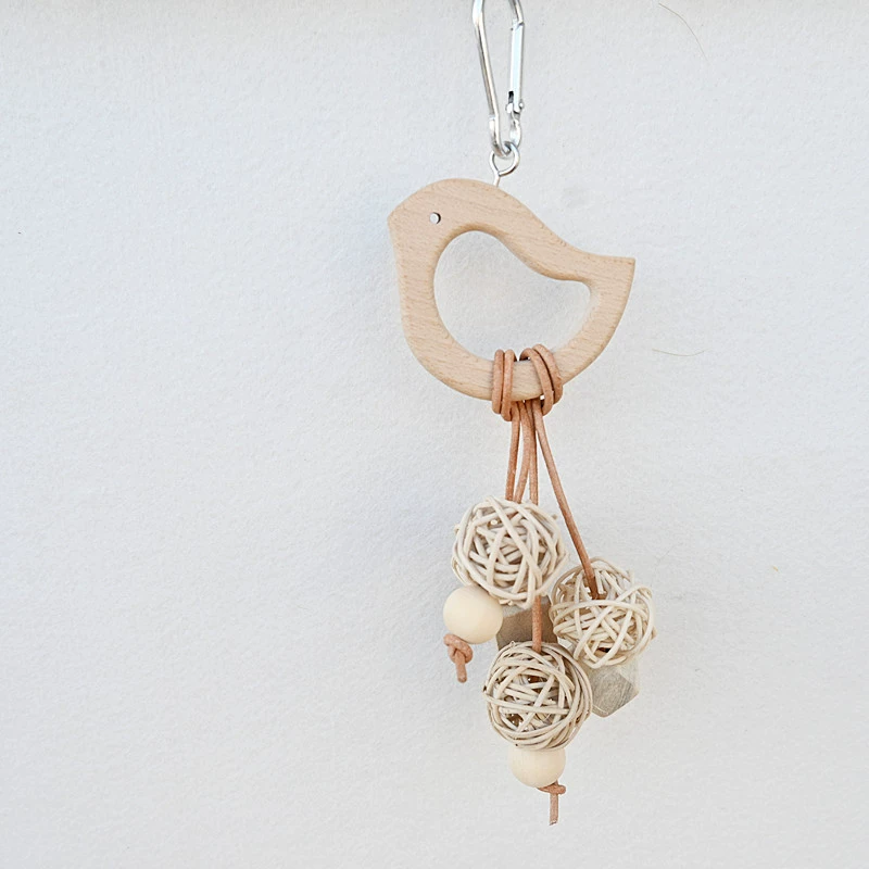 Трансграничная игрушка-попугай деревянная шнурок из ротанга