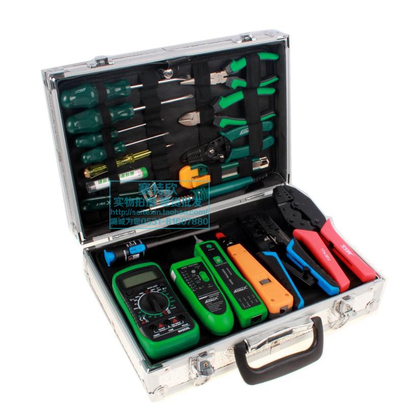 BAOGONG 376TX 약한 현재 통신 네트워크 유지 보수 세트 2M 라인 광 통신 설치 및 유지 보수 조합 작업자 YATONGSI