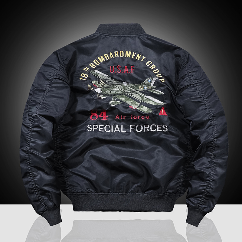 Jacket 2024 Spring and Autumn flying suit loose embroidered solid color baseball jacket men's trend_voghion.com