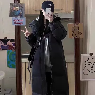 2026年新款冬季加厚棉服女中长款小个子韩系棉袄过膝情侣外套