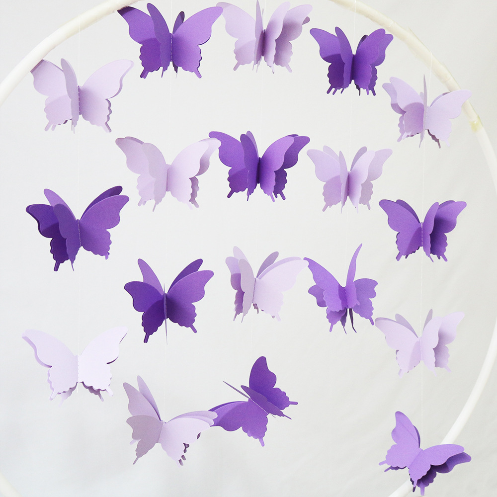 Cute Butterfly Paper Holiday Party Decorative Props display picture 5
